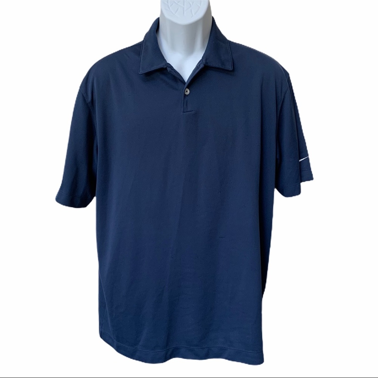 Nike Golf Mens Navy Short Sleeve Golf Polo Shirt